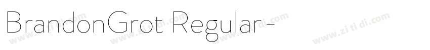 BrandonGrot Regular字体转换